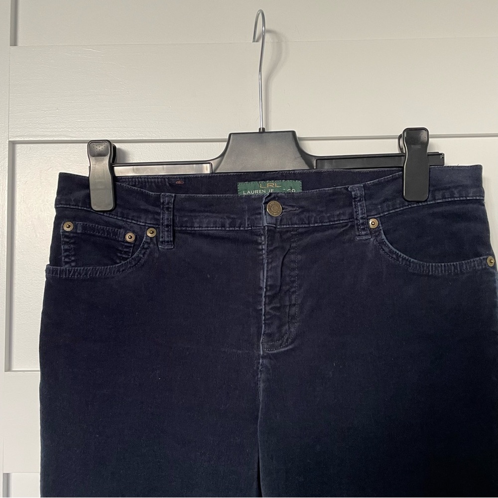 Women's Navy Blue Corduroy Jeans by Ralph Lauren - Picture 8 of 8